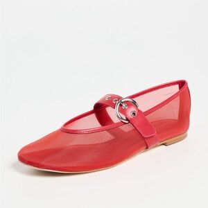 Reformation Exclusive Bethany Mesh Ballet Flats